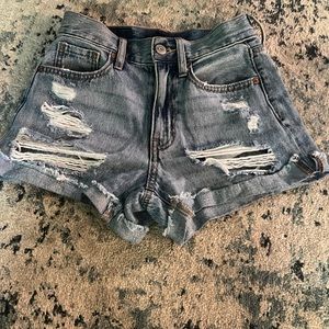 Aero denim shorts